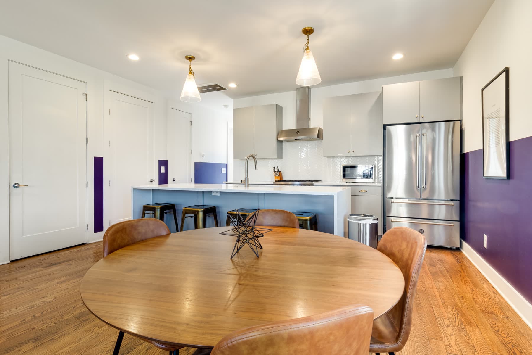Dining space in a Monroe house