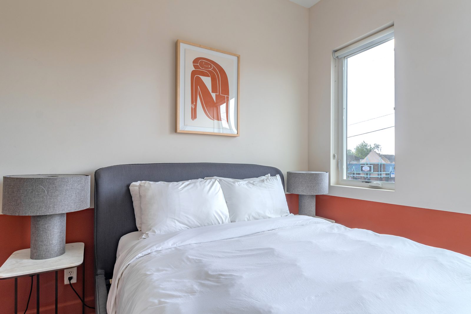Second bedroom of a two-bedroom suite at The Conway
